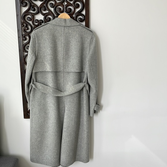 Theory, Wool belted wrap trench coat, size S - Picture 3 of 4
